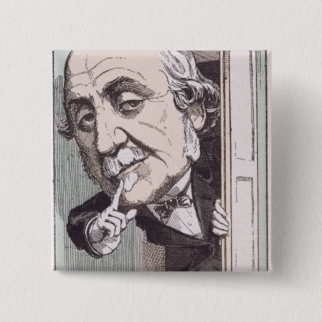 Karikatyr av Albert, Duc de Broglie Knapp (Framsida)