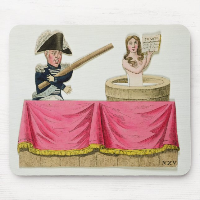 Karikatyr av den konstitutionella chartern musmatta (Framsidan)