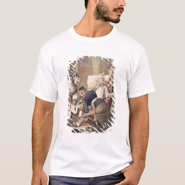 Karikatyr av den trefaldiga alliansen t-shirt (Framsida)