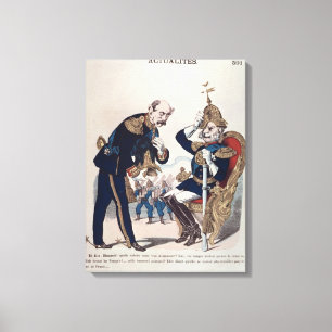 karikatyr av Kaiser Wilhelm av Prussia Canvastryck
