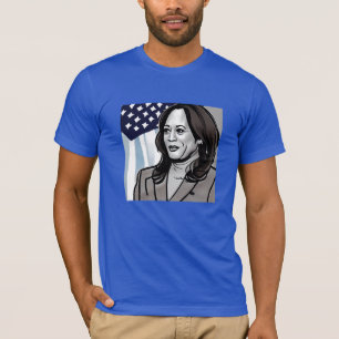 Karikatyr av Kamala Harris Politisk T Shirt