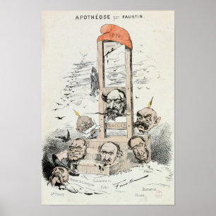 Karikatyr av Napoleon III Otto Poster