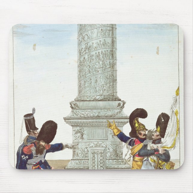 karikatyr av soldater på Colonnen Vendome Musmatta (Framsidan)