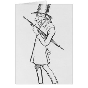 Karikatyr av Soren Aabye Kierkegaard Hälsningskort