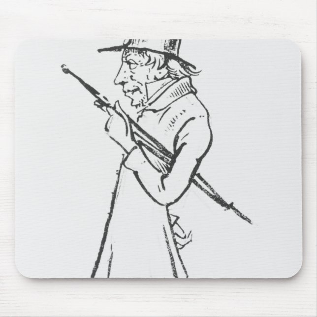 Karikatyr av Soren Aabye Kierkegaard Musmatta (Framsidan)