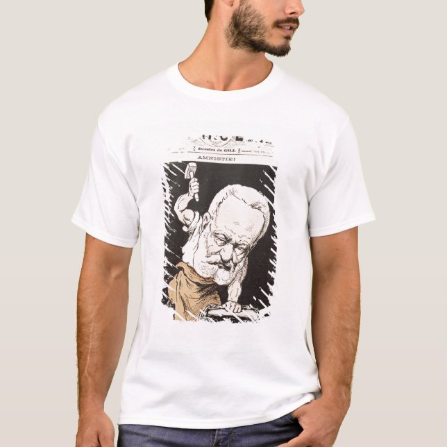 Karikatyr av Victor Hugo T Shirt (Framsida)
