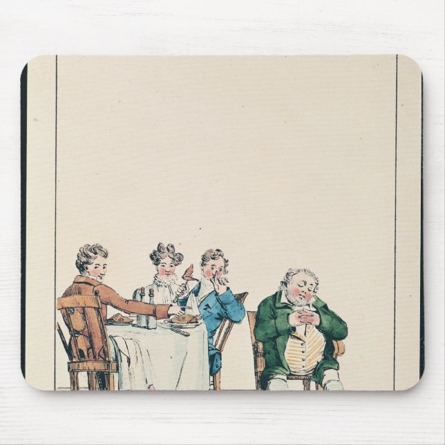 Karikatyr för Qui dort dine', av sova för man Musmatta (Framsidan)