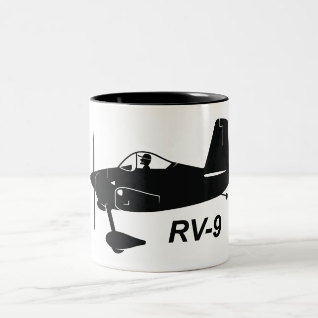 Karikatyr för skåpbilar RV-9 Två-Tonad Mugg (Center)