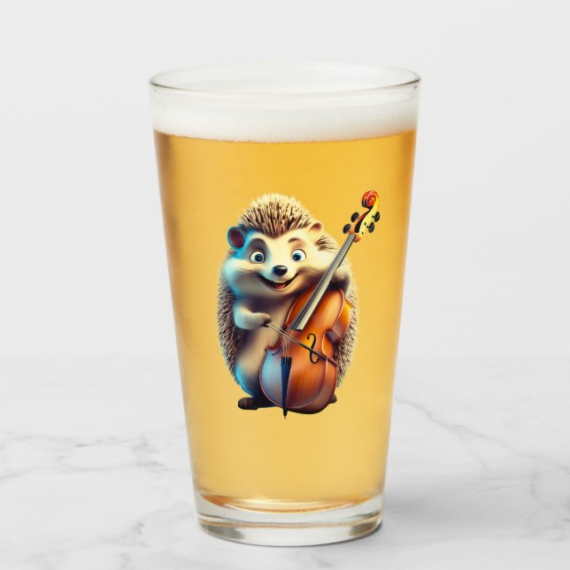 Karikatyr, Tecknad, illustration A musikalisk Glaskopp (Framsida fylld)