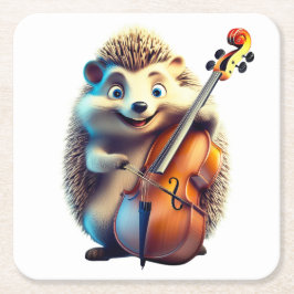 Karikatyr, Tecknad, illustration A musikalisk Underlägg Papper Kvadrat