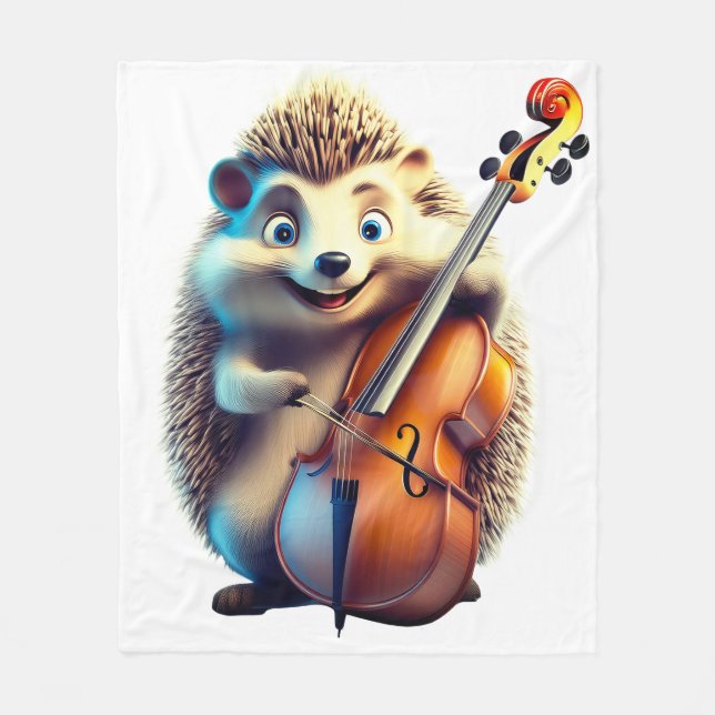 Karikatyr, Tecknad serie, Illustration  En musikal Fleecefilt (Framsidan)