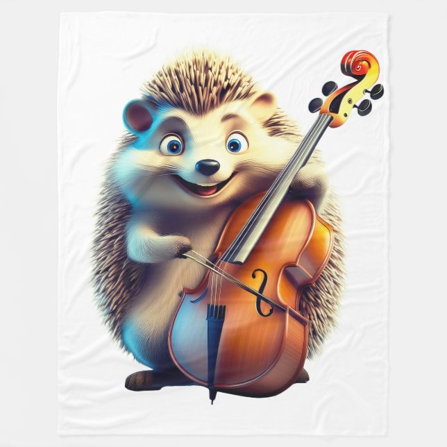 Karikatyr, Tecknad serie, Illustration  En musikal Fleecefilt (Framsidan)