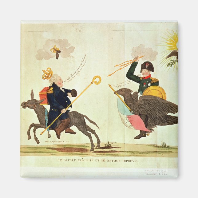 Karikatyren av de "hundra dagarna" magnet (Framsidan)