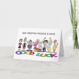 Karikatyrer av människor som viker bra Adjö Kort