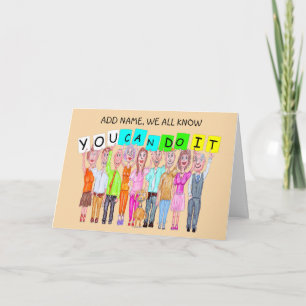 Karikatyrer som uppmuntrar kort