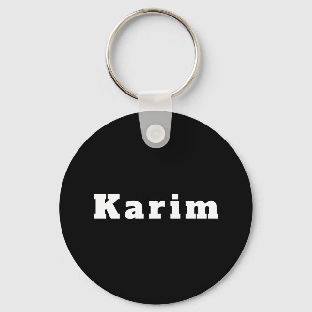 Karim schwarz weiß nyckelring (Framsida)