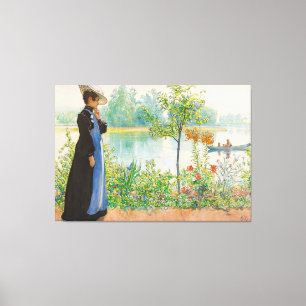 Karin at the Shore by Carl Larsson (1908) Canvastryck