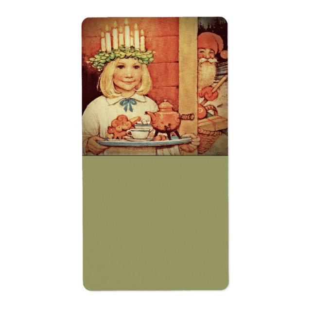 Karin från julklapp och Lucia-dag Fraktsedel (Framsidan)