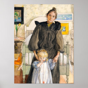 Karin och Kersti, 1898 av Carl Larsson Poster