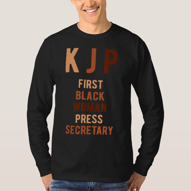 Karine Jean Pierre First Black Woman Press Secreta T Shirt (Framsida)