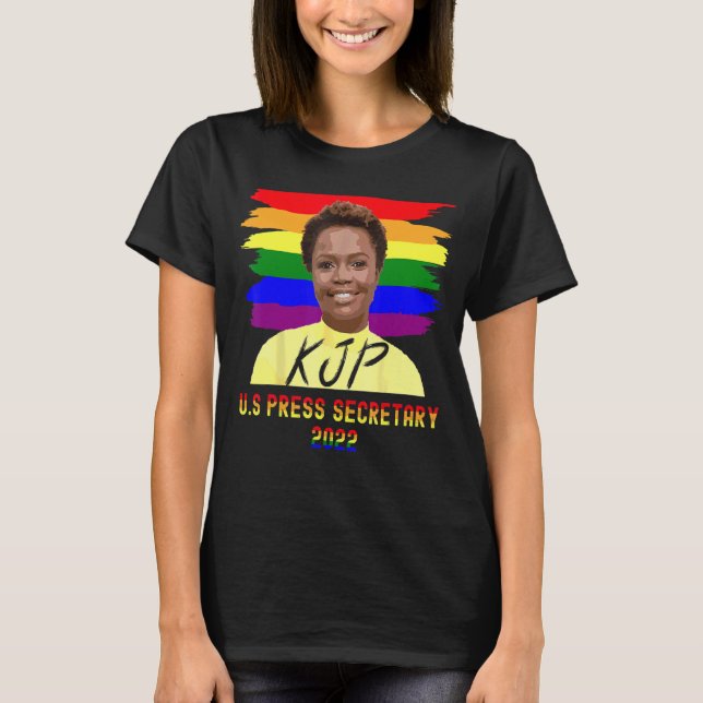 Karine Jean Pierre First Press Secretary Black Afr T Shirt (Framsida)