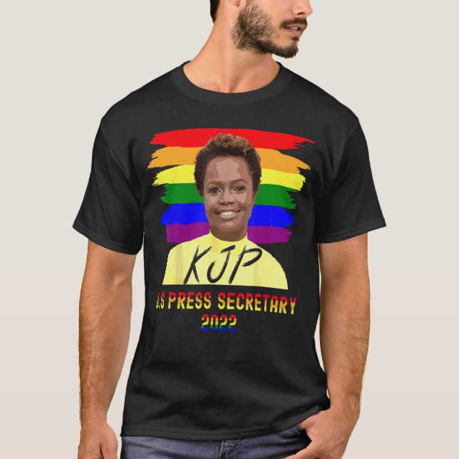 Karine Jean Pierre First Press Secretary Black Afr T Shirt (Framsida)