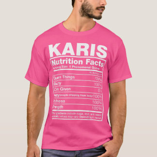 Karis Nutrition FactsKaris Namn Birthday T Shirt