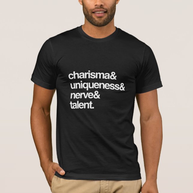Karisma Unikhet Nerver och Talang Tee Shirt (Framsida)