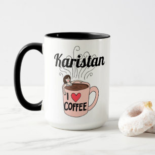 Karistan Kärlek-kaffe Mugg