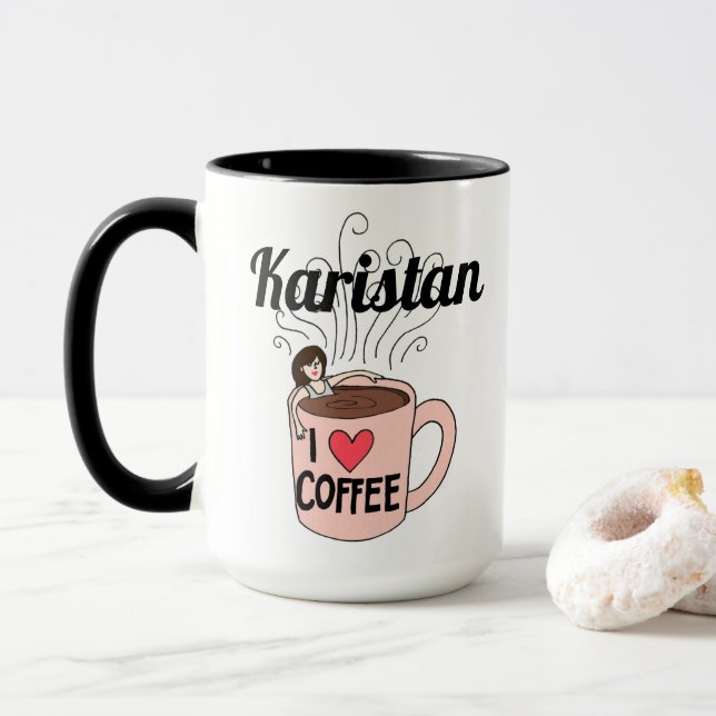 Karistan Kärlek-kaffe Mugg (Med munk)