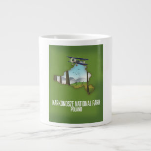 Karkonosze nationalpark Polen karta Jumbo Mugg