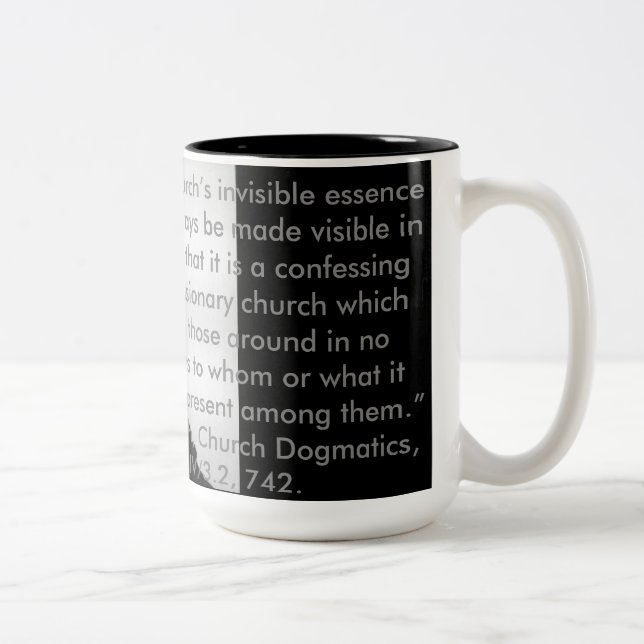 Karl Barth ecclesiologymugg Två-Tonad Mugg (Höger)