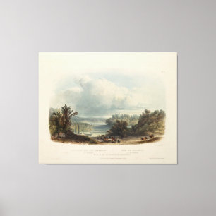 Karl Bodmer: Delaware nära Bordentown Canvastryck