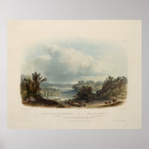Karl Bodmer: Delaware nära Bordentown Poster
