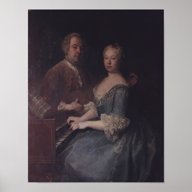 Karl-Heinrich Graun och hans fru Anna-Louise Poster (Framsidan)
