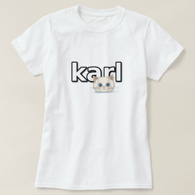 Karl Lagerfeld T Shirt (Design framsida)