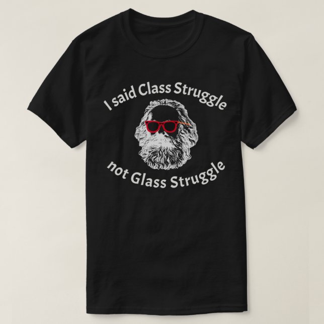Karl Mar Pop Art, Philosopher, Class Kamle, Gla T Shirt (Design framsida)