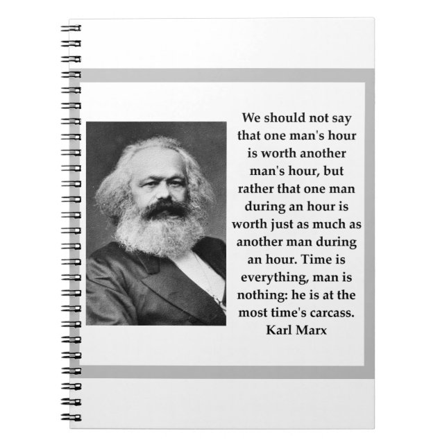 Karl Marx Anteckningsbok (Framsidan)