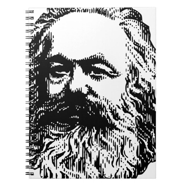 Karl Marx Anteckningsbok Med Spiral (Framsidan)