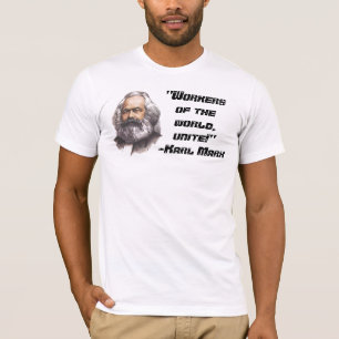 Karl Marx "arbetare av världen, förenar!", T-tr Tröja
