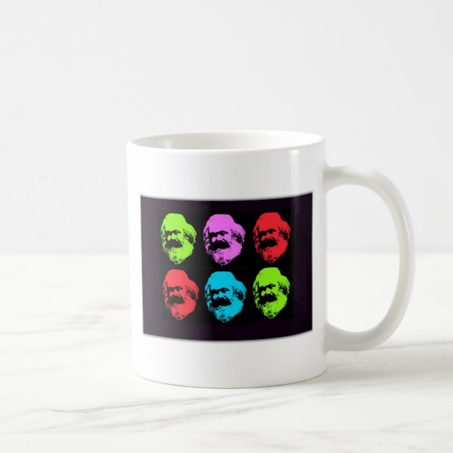 Karl Marx Collage Kaffemugg (Höger)