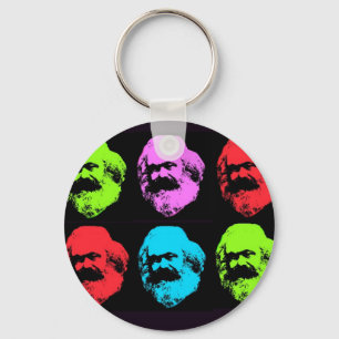 Karl Marx Collage Nyckelring