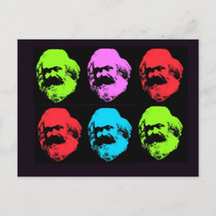 Karl Marx Collage Vykort