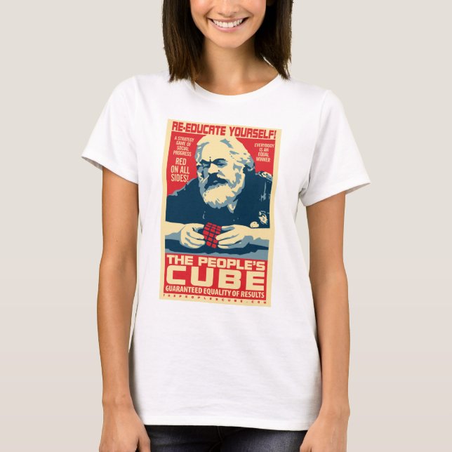 Karl Marx - folkets kub: Bästa OHP-damer Tröja (Framsida)