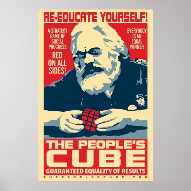 Karl Marx - Folkets kub: OHP Poster (Framsidan)