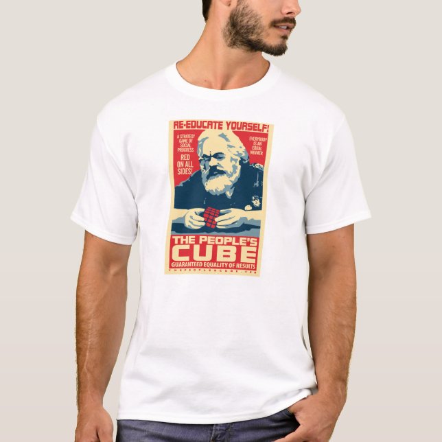 Karl Marx - folkets kub: OHP-T-tröja Tröja (Framsida)