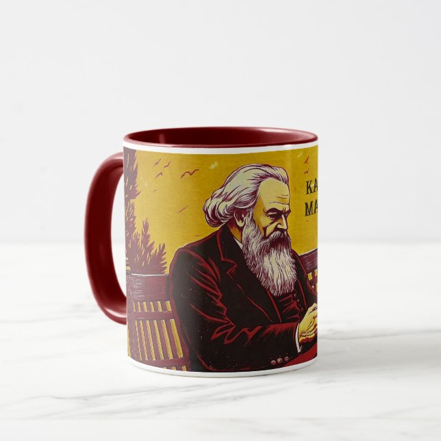 Karl Marx-gåva (grundare av marxism) Mugg (Framsida vänster)