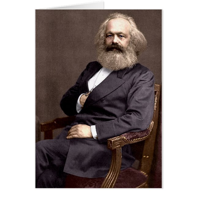 Karl Marx Hälsningskort (Framsidan)