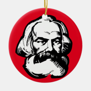 Karl Marx Julgransprydnad Keramik
