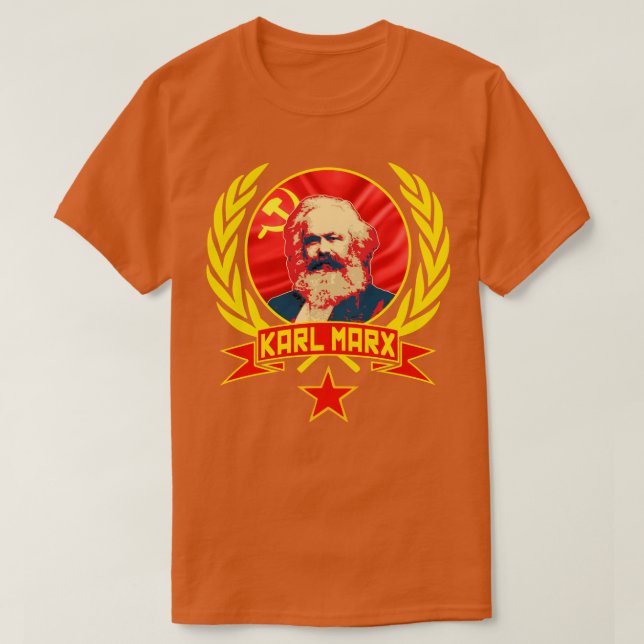 Karl Marx kommunism Propaganda 2 T Shirt (Design framsida)